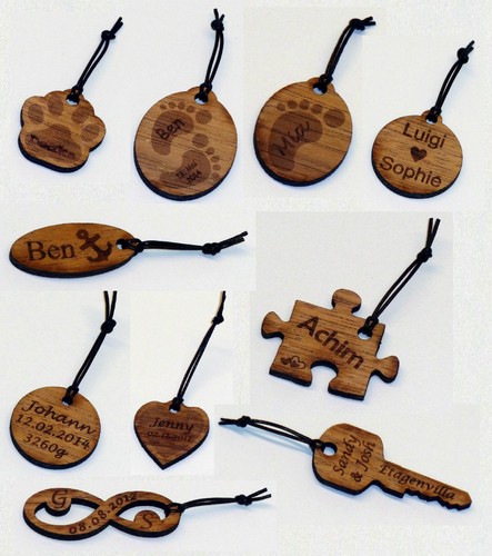 Holz schlüsselanhänger mit - holz,